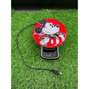 Disney Mickey Mouse Waffle Iron/Maker Fun Pancake Model DCM-12 -Tested